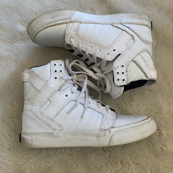 supra womens cuttler paint splatter-white